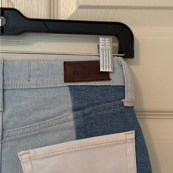 Hollister Y2K Women's Denim Patchwork Shorts - Picture 6 of 9